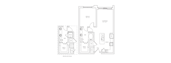 a floor plan of a bedroom apartment