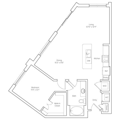 floor plan of the apartment