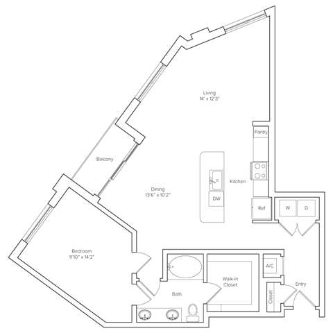 floor plan of the apartment