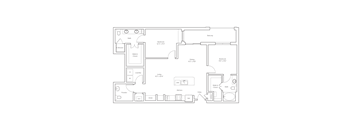 the floor plan of the apartment