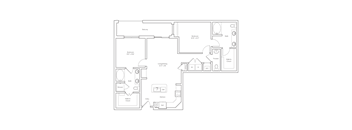 a black and white floor plan of a house