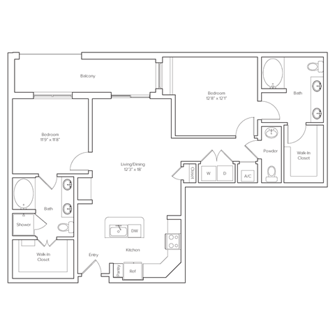 a black and white floor plan of a house