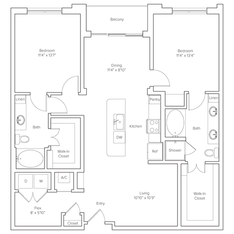 a black and white floor plan of a house