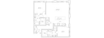 the floor plan of the apartment