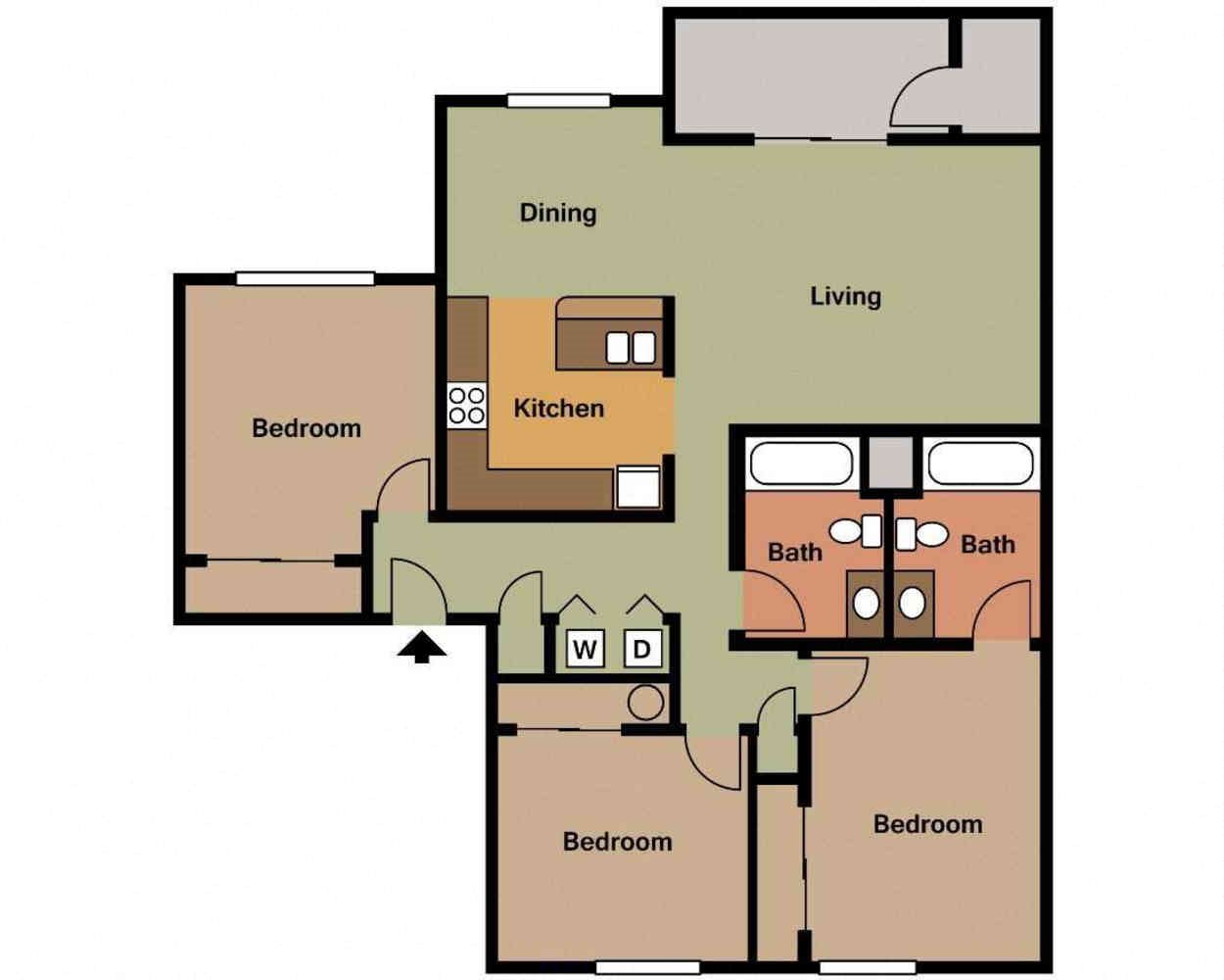 Floor Plans of Greenbrier at Tanasbourne in Beaverton, OR