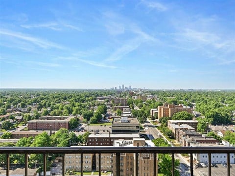 Picturesque Views From Apartment Balcony at CityView on Meridian, Indiana, 46208