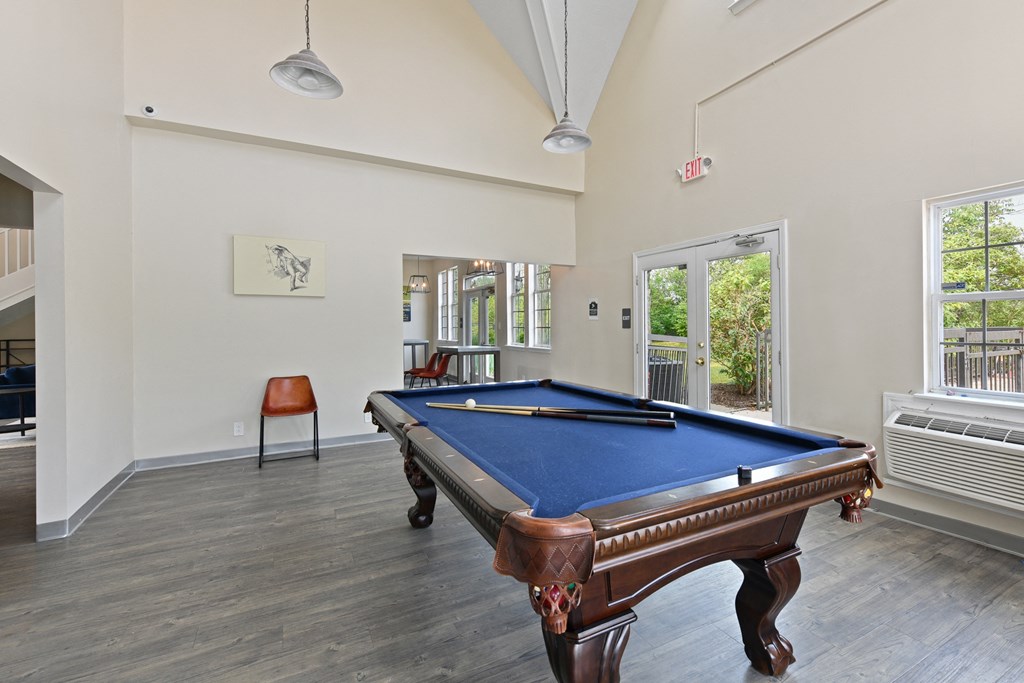 the preserve at ballantyne commons pool table area