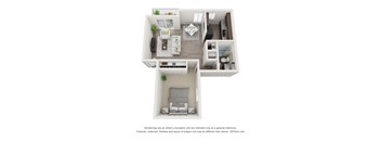 Pecan Floorplan at Lexington Square, Lexington, Kentucky