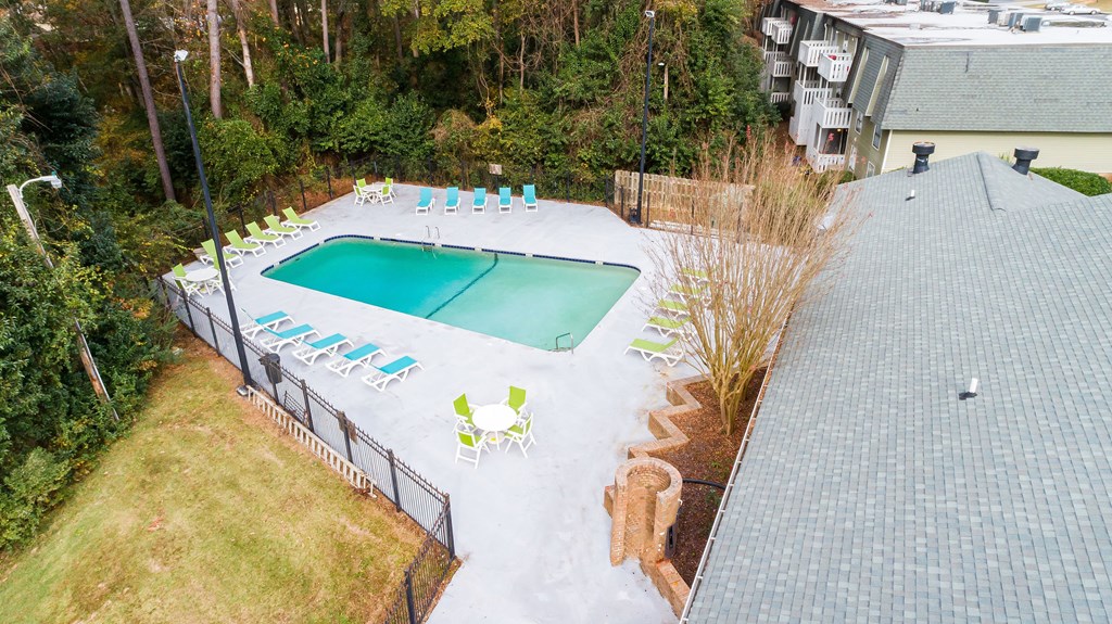 Aerial Pool View Aerial Pool View at Peachtree Place, Columbia
