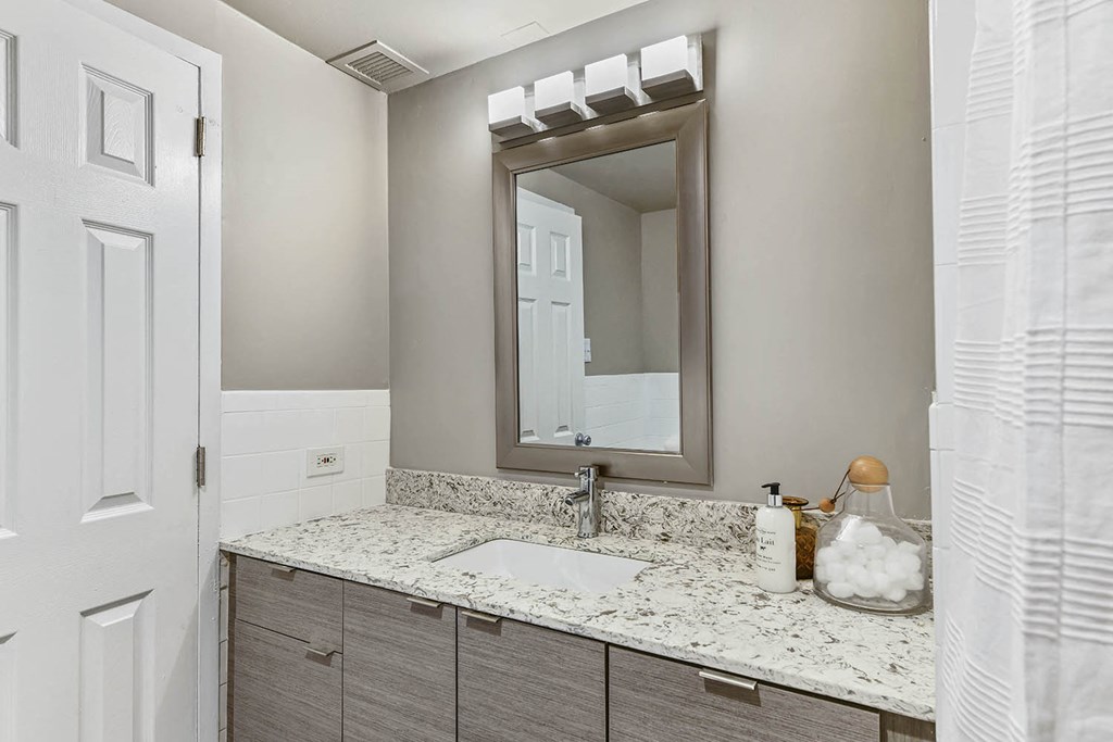 Custom Vanity Lighting at CityView on Meridian, Indiana,46208