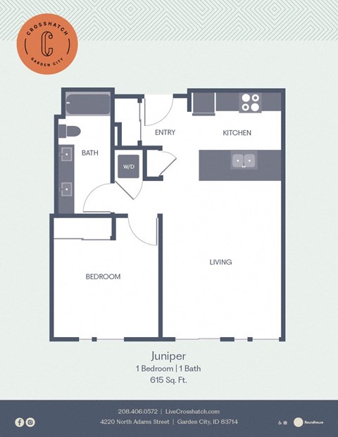 a floor plan of a bedroom apartment