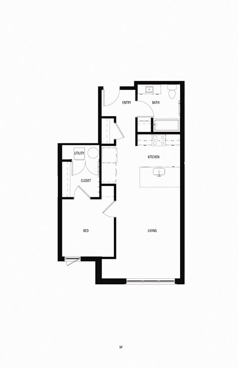 1 bed 1 bath B at The Lucy Boise Apartments, Boise, Idaho