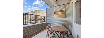 Balcony with table chair at Majestic Drive, Missoula