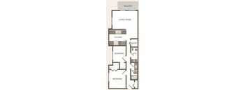 2 Bedroom 1 Bath