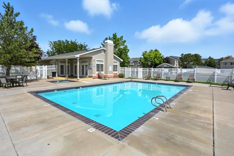 Sparkling Pool at Oakstone Apartments, Clearfield, UT