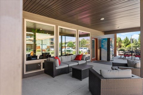 Outdoor Lounge at Brooklyn West Apartments, Missoula, Montana
