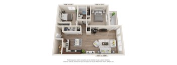 a floor plan of the acadia  at Brooklyn West, Missoula, 59808