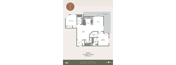 2 Bed 2 Bath 1285 SF Floor Plan at Copestone, Idaho