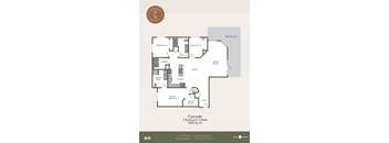 2 Bed 2 Bath 1586 SF Floor Plan at Copestone, Garden City, ID