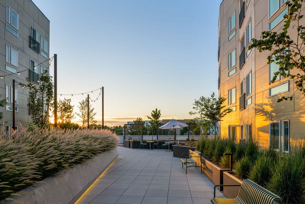 Terrace Patio at Crosshatch, Garden City
