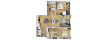 a floor plan of a 1 bedroom apartment
