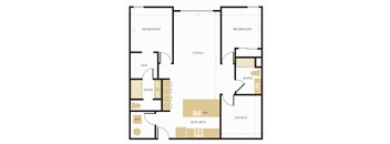C2 (2 BD/2 BA w/office)