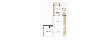 a floor plan of a bedroom apartment