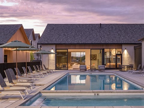 Twilight Pool at The Clara, Idaho