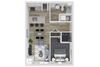 B1 One Bed One Bath Floor Plan B1 One Bed One Bath Floor Plan at The Clara, Eagle, ID