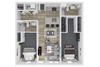 B2 Two Bedroom Two Bathroom Floor Plan B2 Two Bedroom Two Bathroom Floor Plan at The Clara, Idaho