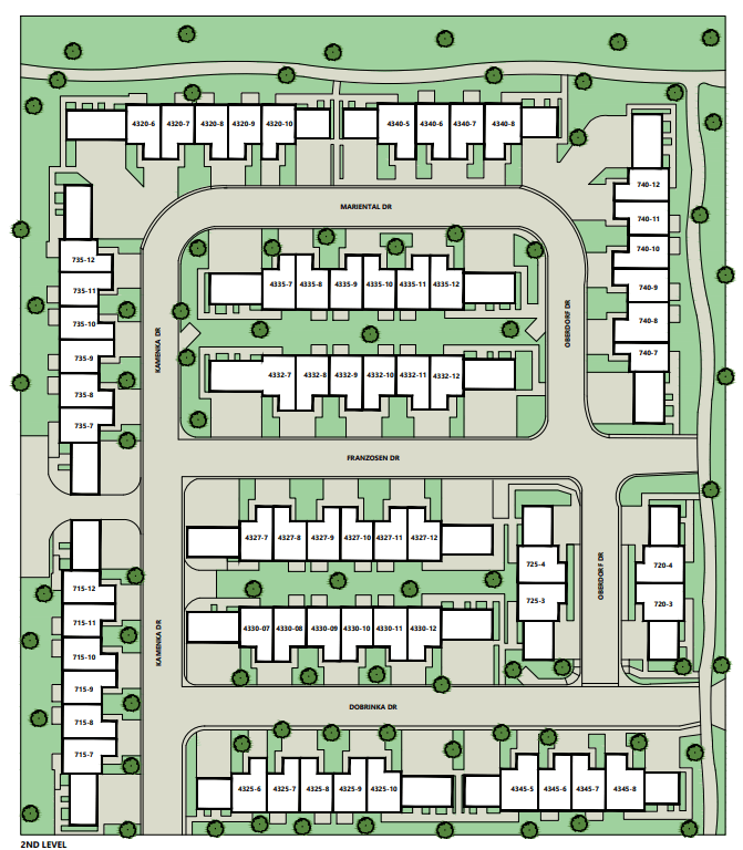 Site plan 2 of King West One Apartments in Billings, Montana