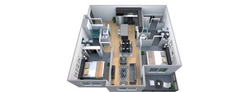2 bed 2 bath B at Cycle Apartments, Colorado