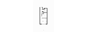 Open one-bedroom floor plan rendering  at The Lucy, Idaho