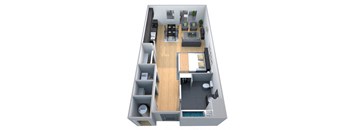 Studio 1 bath A at Cycle Apartments, Colorado, 80525