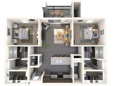a floor plan of a 1 bedroom apartment with a bathroom and a balcony