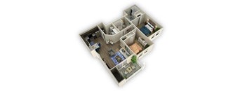 2 Bedroom 2 Bathroom Floor Plan at Alloy at Geneva, Vineyard, Utah