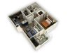 1 Bed 1 Bath Floor Plan 1 Bed 1 Bath Floor Plan at Alloy at Geneva, Vineyard, UT, 84058