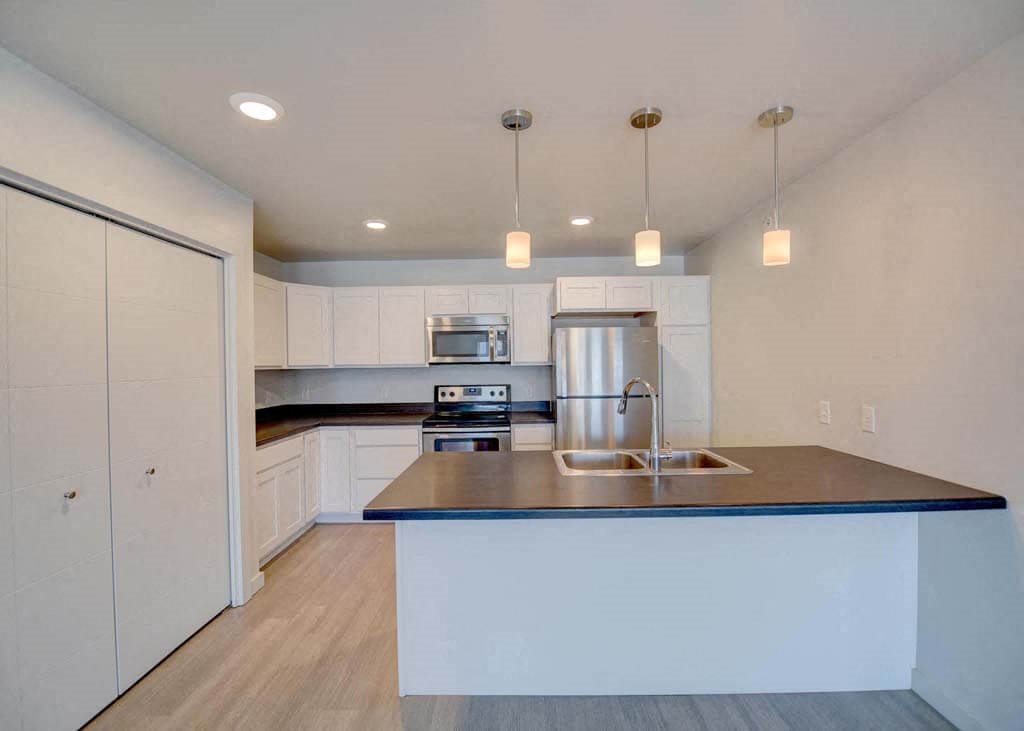 Granite Countertop Kitchen at West Village at Four Points, Montana, 59718