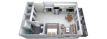 Studio 1 bath at Cycle Apartments, Fort Collins, 80525