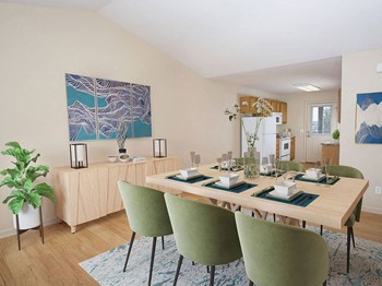 Kitchen And Dining Area Kitchen And Dining Area at King West One Apartments, Billings, Montana - Photo Gallery 2