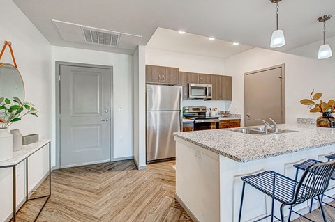 Granite Counter Tops In Kitchen at Jasper Apartments, Meridian, ID, 83642