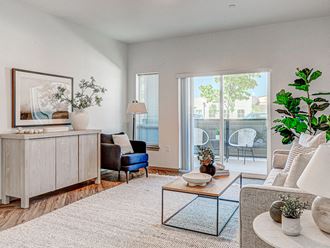 Modern Living Room at Jasper Apartments, Idaho, 83642