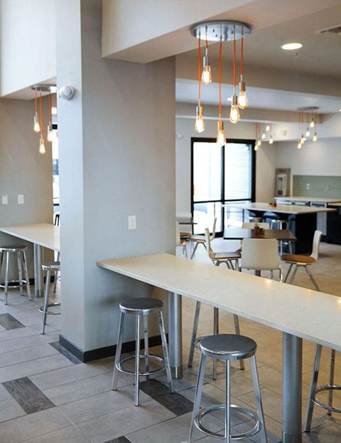 Eat-In Table With High Chairs In Clubhouse at Avenue C Apartments, Billings