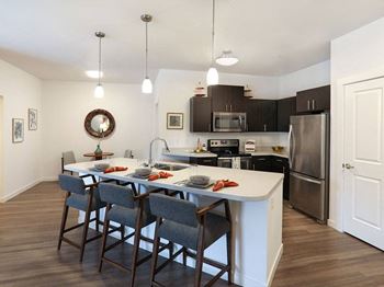 Spacious Kitchen at Avenue C Apartments, Billings, MT, 59102
