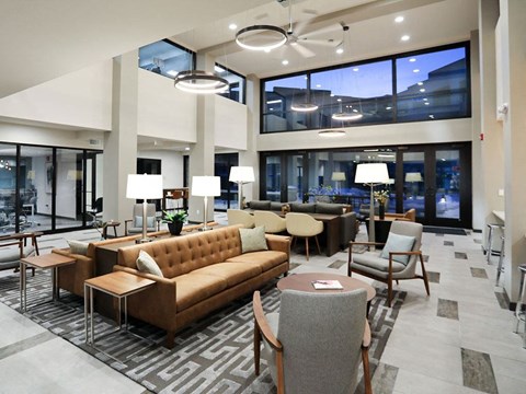 Lobby Area at Avenue C Apartments, Billings, 59102