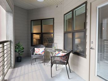Patio at Avenue C Apartments, Billings, MT