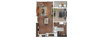 1 bed 1 bath at The Expo Apartments, Montana