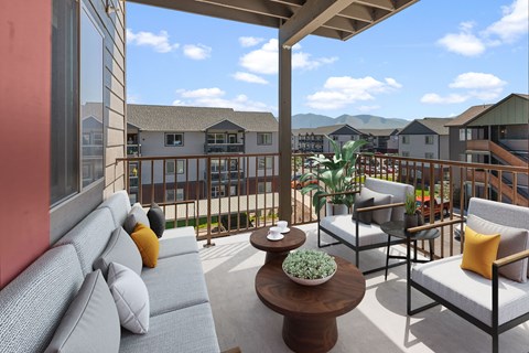 Large Patio  at Brooklyn West, Missoula, MT