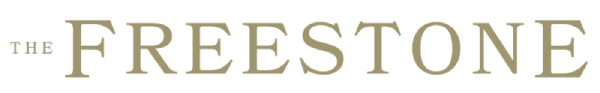 The image shows the text "The Freestone" in a large, serif font.