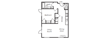 A1 Floor Plan at West Village at Four Points, Bozeman